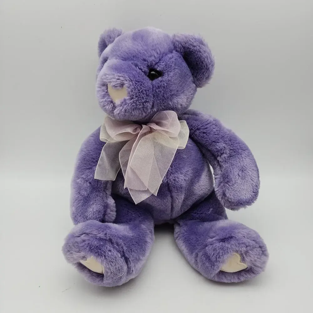 Vintage Commonwealth Purple Bear Plush 10